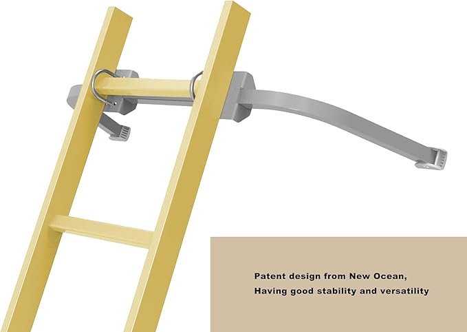 Ladder Stabilizer Accessory for Roof Gutter, Wing Span/Wall Ladder Standoff, Heavy Duty Extension Ladder Stabilizer, Easy Use, 375 lbs Weight Rating