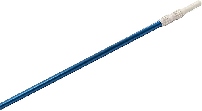 Aqua Select 6-18 Foot Telescoping Pool Vacuum Pole | Heavy Duty Aluminum Pole for Leaf Skimmers, Pool Brushes and Vacuum Heads | Expandable Swimming Pool Pole