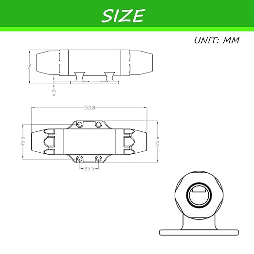 ANL Fuse Holder - 80 Amp Fuse, 0/2/4 Gauge AWG in-Line Holder