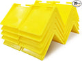 20-Pack 2 x 2 Inch V-Shaped Corner & Edge Protectors – Heavy Duty Industrial Tie Down Strap Protectors for 1" to 2" Straps, Crack-Resistant Cargo, Flatbed, Pallets & Moving – Yellow