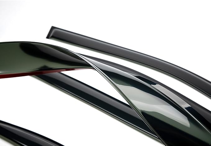34inch 880mm Universal Fit Rain Snow Guard Sun roof Wind Deflector, 1pc Tape-On Dark Smoke Tint Auto Moonroof Window Visor RN88