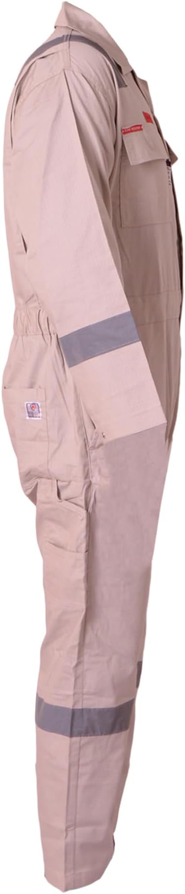 Flame Resistant FR Hi Vis Coveralls for Men NFPA 2112 Complied 7oz Overall for Men Reflective Tape 6 Pockets Coverall