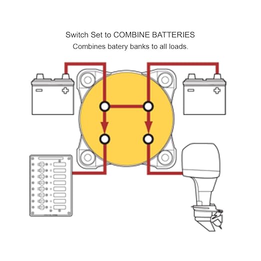 Blue Sea Systems Mini Dual Circuit Plus Battery Switch, Black, 6011200 m‑Series