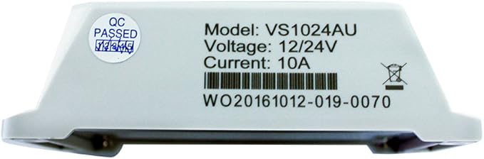 EPEVER 10A Charge Controller PWM 12V/24V Solar Panel with Dual USB Ports Output and LCD Display for Solar System (VS1024AU)
