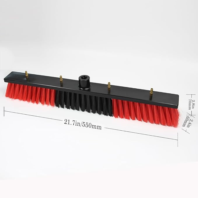 Window Cleaning Brush Head for Solar Panel Washing Water Flow Through（Without Pole） (brush-550)