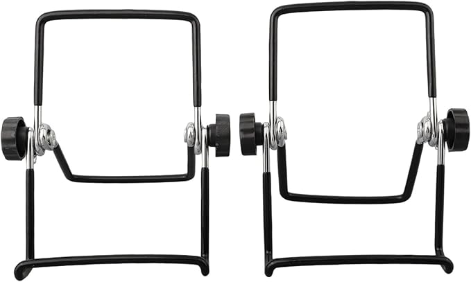 2Pcs Solar Panel Stand Mounting Bracket Adjustable Support Holder Metal Foldable Bracket For Home Outdoor (S)