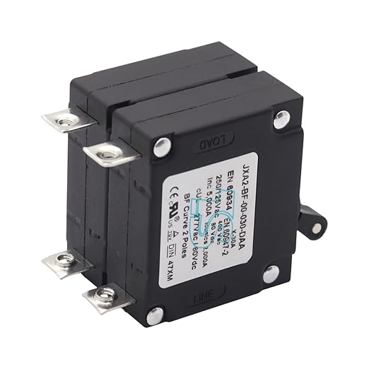 Double Pole 30 Amp AC/DC Toggle Magnetic Circuit Breaker 30A
