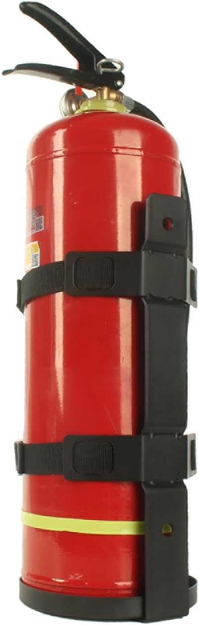 Fire Extinguisher Mount,Wall Hanging Bracket,Fire Extinguisher Holder for Home, Car, RV, Truck, Mini Fire Extinguishers (5LB Black)