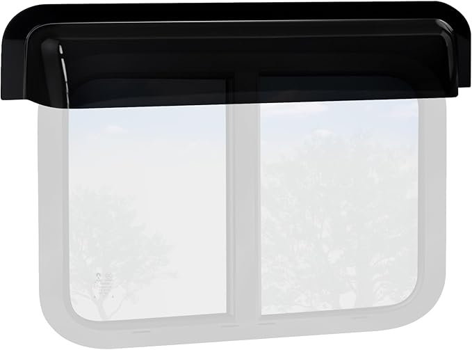 RV Window Rain Deflector Guard & Sun Visor Shade, RV Windows Blade Rain Sunroof Deflector Fits 30 inch Wide RV Sliding&Vertical Window,Deflects Rain and Sun Protection for Camper Van Windows