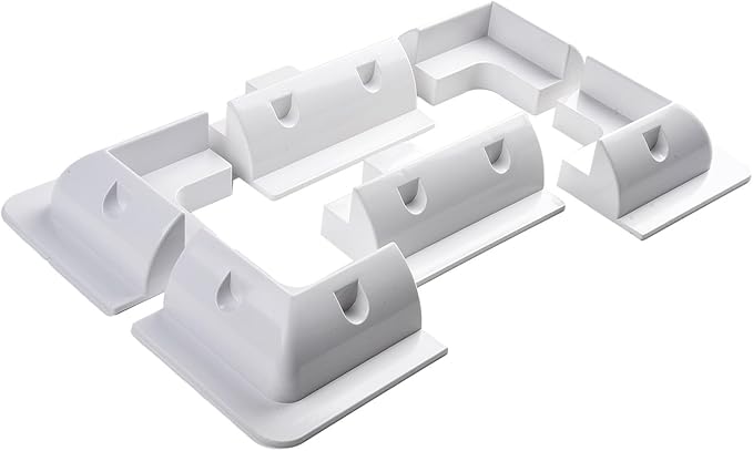 Secure Your Solar Panels with Adjustable Mounting Bracket Kits for Caravan RV Boat Optimal Ventilation (White)