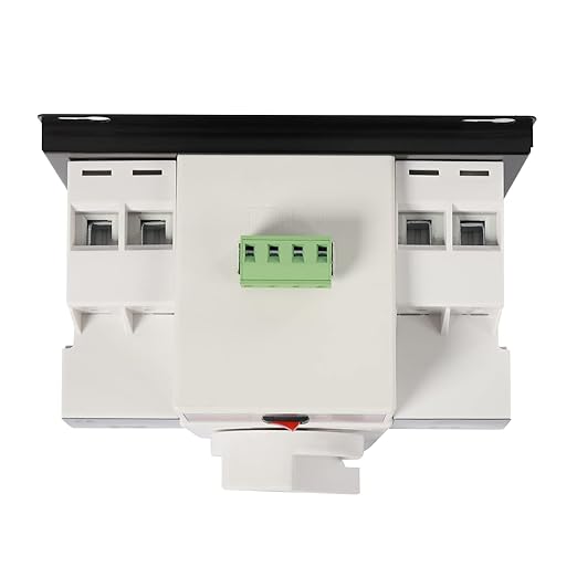 Power Automatic/Manual Transfer Switch, 63A AC110V 2-Way Generator Changeover Switch Hole M6 Installation 5.04 * 4.65in 2P/63A White