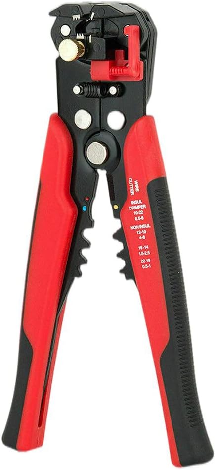 3 in 1 Self-Adjusting Wire Stripper Cutter, Wire Crimping Tool Wire Pliers for Wire Stripping, Cutting, Crimping 10-24 AWG (0.2-6.0mm²)