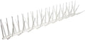 Bird B Gone - White Plastic Anti Bird Spikes (24') - Humane Deterrent - Stops Pigeons & Birds from Roosting - UV-Stabilized Polycarbonate - for Rooftops, Ledges, Fences, Etc - Made in USA