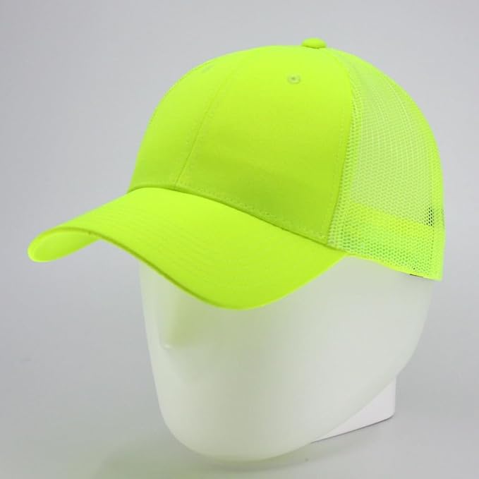 The Vintage Year Reflective High Visibility Piping Neon Polyester Twill Low Profile Structured Baseball Cap