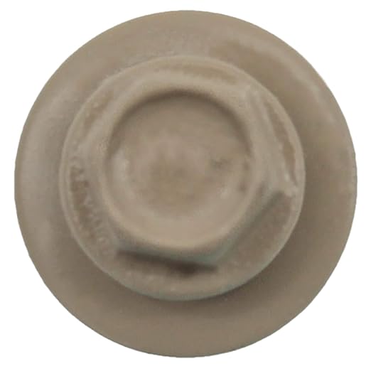 Metal ROOFING SCREWS: (250) 10 x 2" Surrey Beige Hex Head Sheet Metal Roof Screw. Self starting metal to wood siding screws. EPDM washer. Colored head