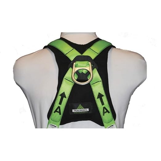 PeakWorks PeakPro Series Safety Harness - Full Body Safety Harness - CSA & ANSI Compliant Fall Protection - 310 lbs Capacity - Universal Size (Multiple Classes & Leg Buckle Types)