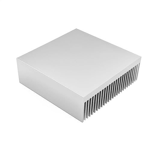 80mm Aluminum Heat Sink 80x80x27mm /3.15"x3.15"x1.06" Large Heatsink Sync Circuit Board Cooler 26 Fins for Routers PCHs ICS Amplifiers Transistors Voltage Regulators DIY Electronics Cooling