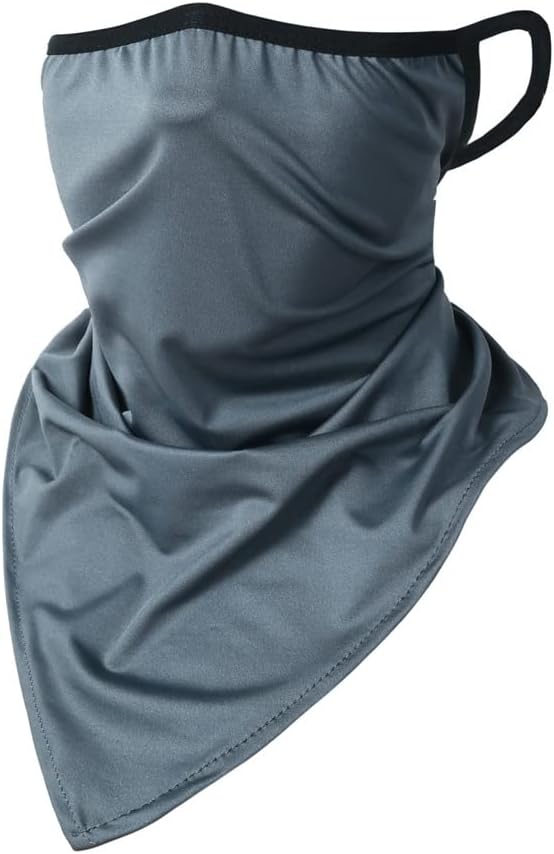 6 Pieces Sun UV Protection Face Mask Neck Gaiter Windproof Scarf Sunscreen Breathable Bandana Balaclava for Sport Outdoor