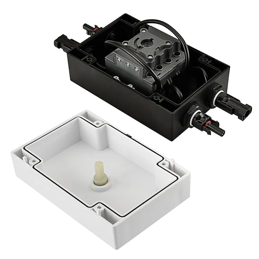 Heschen Photovoltaic DC Isolator Solar Switch, GF40, 32A 1200VDC, 4P, IP66 Solar Combiner Box, for Off/On Grid Solar Systems, Solar Panel Solar Power System RV