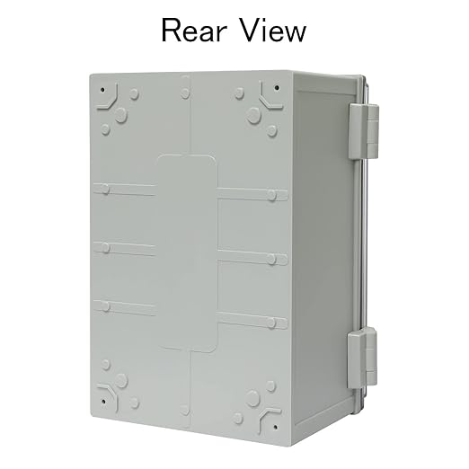 Junction Box IP65 Waterproof ABS Plastic Enclosure Hinged PC Clear Cover Electrical Project Box with Mounting Plate, Wall Brackets, Cable Glands 11.8" x 7.9" x 6.3"(300 * 200 * 160)