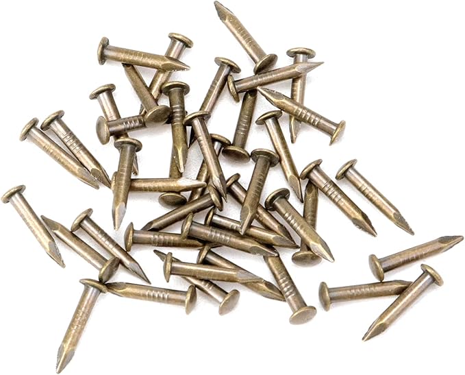 L Shaped Vintage Gold Corner Protector, 2" × 0.9" Brass Decorative Box Corner Guards Edge Cover with Screws, 8 PCS