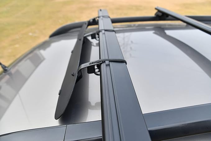 Universal Windshield Fairing for Roof Racks - 34 inch - Fairing Aerodynamic Air Deflector Kit -(Windshield Made of Aluminium)