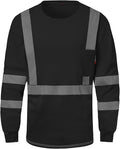 SKSAFETY FR Shirts for Men Long Sleeve, Welding Shirt 6oz Lightweight High Vis Fire Resistant Flame Retardant Shirt CAT2