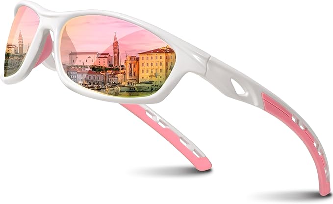 RIVBOS Polarized Sports Sunglasses Driving Sun Glasses Shades for Men Women Tr90 Frame for Cycling Fishing Running RB831
