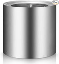 Blulu 2 Rolls 8" x 50' Aluminum Flashing Roll, 0.36mm Thickness Weatherproof Metal Aluminum Roof Panels, Roof Flashing Strip for Sealing Windows Doors Backyard Outdoor Gardens Moss Stains Prevention