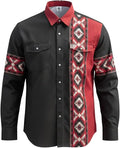 WoahBros FR Shirts for Men, 8oz Midweight Flame Resistant Welding Shirt, 100% Cotton, Pearl Snap Buttons - CAT2/NFPA2112