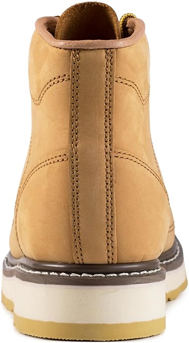 Men's SureTrack 6" Leather Soft Toe Work Boots for Men, Wedge Slip-Resistant, Durable Men's Work Boots, EH 84893