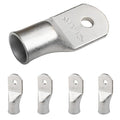 SELTERM 5pcs 4/0 AWG 1/4" Stud Tinned Copper Wire Lugs, Battery Lugs, Ring Terminals, Battery Cable Ends, 0000 Gauge Ring Terminal Connectors, UL Marine Grade Electrical Battery Terminal Connectors