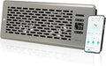 Register Booster Fan for 4" x 12" Register Holes, Quiet Vent Fan Booster with Intelligent Thermostat, Improves Heating Cooling, App Control, 10-Speeds, Manhattan Smart Register Vent, SN