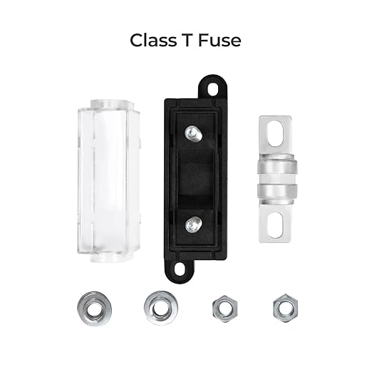 Renogy 250A Class T Fuse Holder 250V AC/DC Fuse Block for Inverter and High- Power Appliances in Marine Boats, Cars, Trucks, RVs