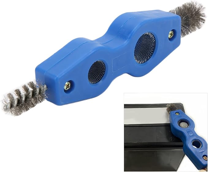 Battery Terminal Cleaner, 4 in 1 Battery Terminal Brush, ABS Car Battery Cleaner Kit with Steel Wire, Battery Post Cleaner Tool for Cleaning Battery Terminals, Pipes