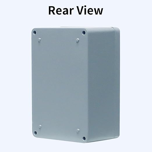 Electrical Box,Aluminum Enclosure Project Box Outdoor Junction Box Dustproof Waterproof Project Enclosure Gray 4.7"x3.1"x2.1"