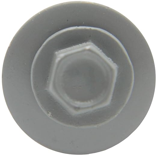 Metal Roofing Screw: (250) 12 x 1-1/2" Light Gray Hex Sheet Metal Roof Screw. Sharp Point Metal to Wood siding Screws. 5/8" EPDM Washer.