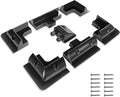 Solar Panel Mounting Brackets Kit, 7PCS RV Roof Mounts, No Drill, Caravans, Campervans (Black)