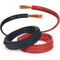 TEMCo 4 Gauge AWG 5 Ft Black + 5 Ft Red Flexible Pure Copper Made in USA Welding Cable Battery Wire - Heavy Duty Solar, Inverter, Car, RV, Truck
