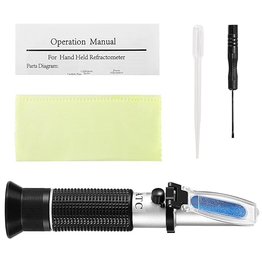Sodium Chloride Refractometer,V·RESOURCING 0~28% Salt Analyzer Tester Salinometer for Food Salinity Measurement of Pickles