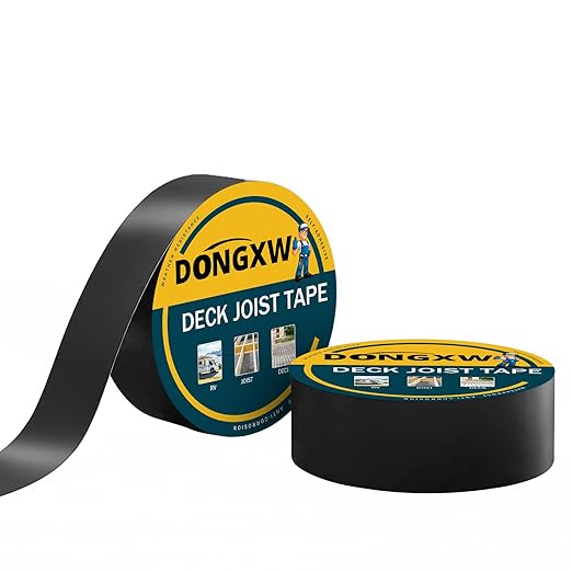 Butyl JoistTape 2" X 50', 2 Rolls Joist Tape for Decking 2Inch, Waterproof Deck Joist Flashing Tape Protect Wooden Deck Beams