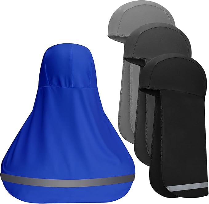 Sintege 4 Pieces Sun Shade Hat Neck Sun Shade Hat Cooling Skull Cap