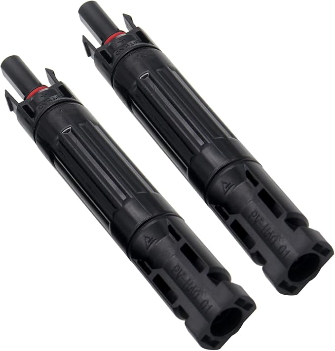 2Pcs 20A Solar inline Fuse holder,Solar Panel PV Connector with Built in 20A Fuse, Waterproof Solar Fuse Connector, Solar Surge Protection Device
