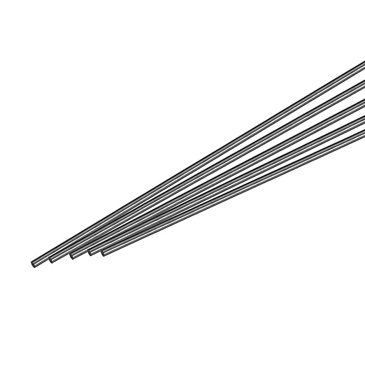 MECCANIXITY Carbon Fiber Rod, 4mm x 300mm Matte Pole Rod for RC Plane DIY Tool Wing Tube Quadcopter Arm, Pack of 5