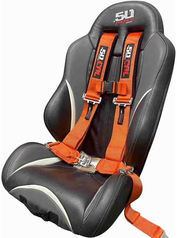 4 Point Harness for Bucket Seat, Quick Release Latch, 9 Color Options, Racing Harness, Race Car, Off Road Vehicle, UTV, RZR