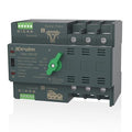 Mini ATS Automatic Transfer Switch 100 amp Manual Power Transfer Switch 110V Dual Power Electrical Selector Switches DIN Rail Mount (3P)