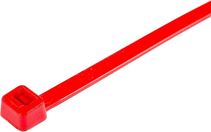 GTSE 14 Inch Red Zip Ties, 1,000 Bulk Pack, 50lb Strength, UV Resistant Long Nylon Cable Ties, Self-Locking 14" Tie Wraps