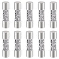 Baomain 10-Pack gPV Solar PV Fuse 2A 1000V DC, 10x38mm, 33kA Breaking Capacity, CE Listed for Photovoltaic Systems, Combiner Boxes (2 Amp.)