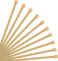 XINGO 8 Inch Cable Zip Ties (500 Pack), 40 Lbs Tensile Strength-Heavy Duty, Self-Locking Nylon Plastic Nylon Wire Ties for indoor and outdoor use(Gold)