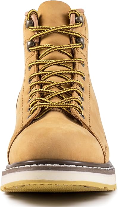 Men's SureTrack 6" Leather Soft Toe Work Boots for Men, Wedge Slip-Resistant, Durable Men's Work Boots, EH 84893